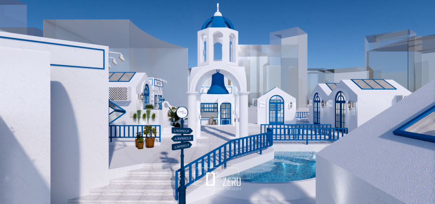 圣托里尼乌托邦理念的假日城市丨中国深圳丨Zero Desing Room-13