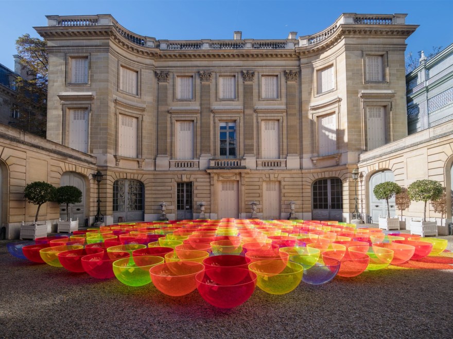 亚克力碗组成的彩虹装置-3