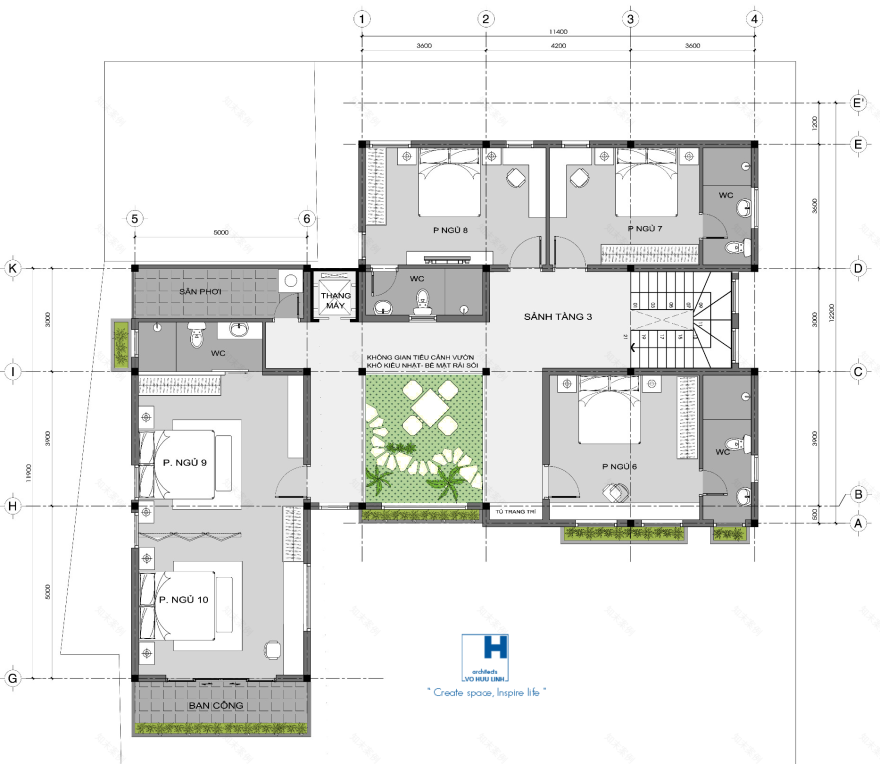 东英和谐别墅一号 河内丨VVo Huu Linh Architects-15