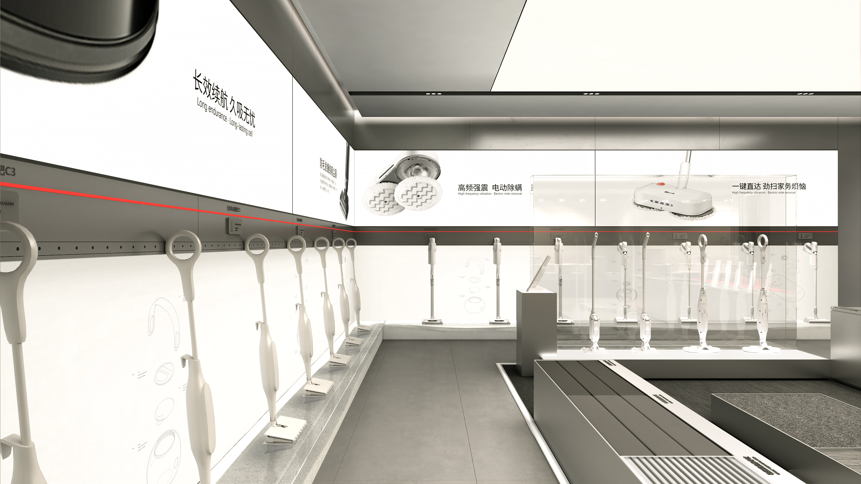 Shark旗舰店+标准店+体验区设计丨inDareSpace-10