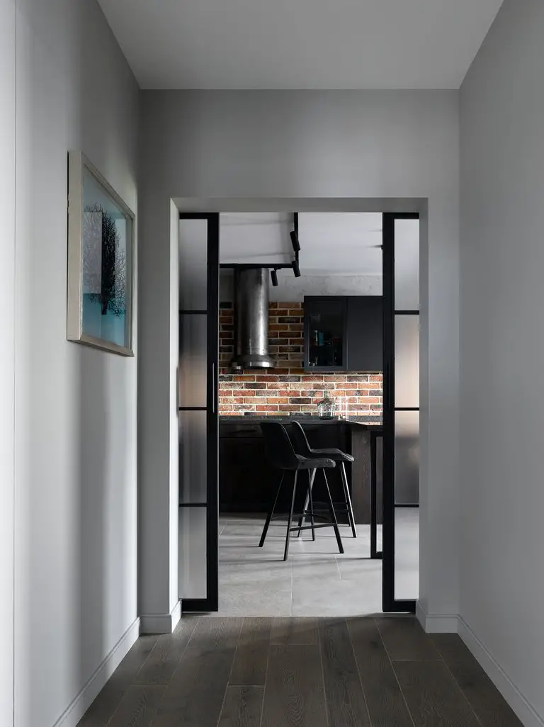 莫斯科新派暗黑工业风公寓设计-4