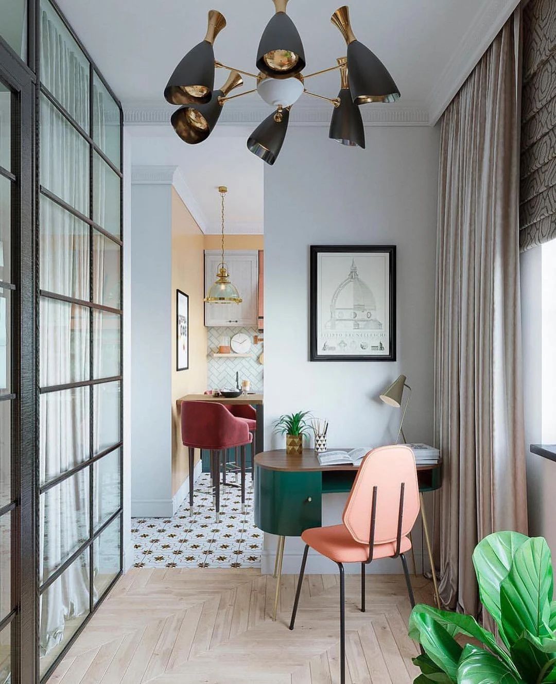 复古小宅室内设计丨BYCHKOV-14