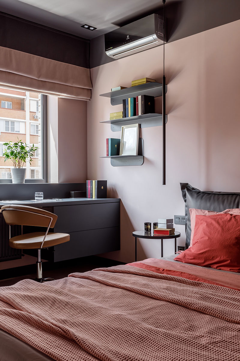 现代风格公寓设计 | 俄罗斯克拉斯诺达尔的时尚白砖艺术-9