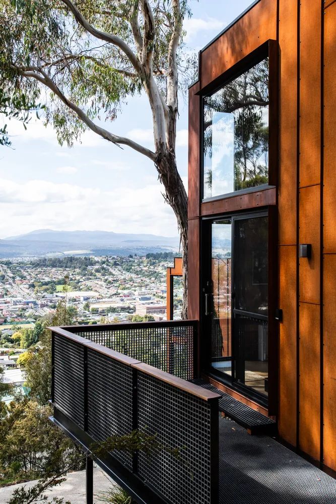 塔斯马尼亚山脊上的迷你鸟舍工作室丨澳大利亚朗塞斯顿丨Birdhouse工作室-35