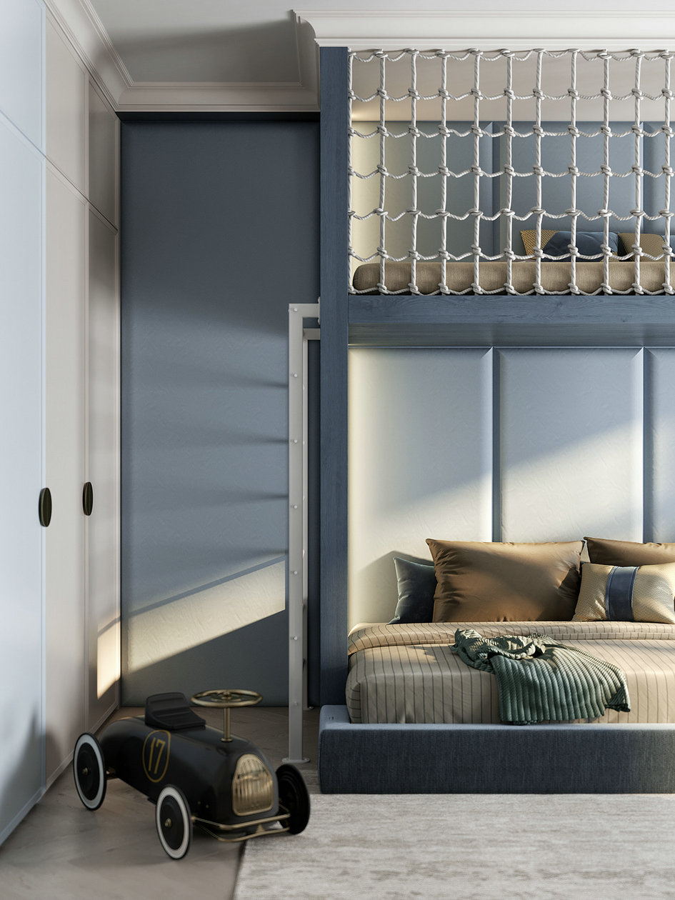 120㎡中性色系住宅设计-11