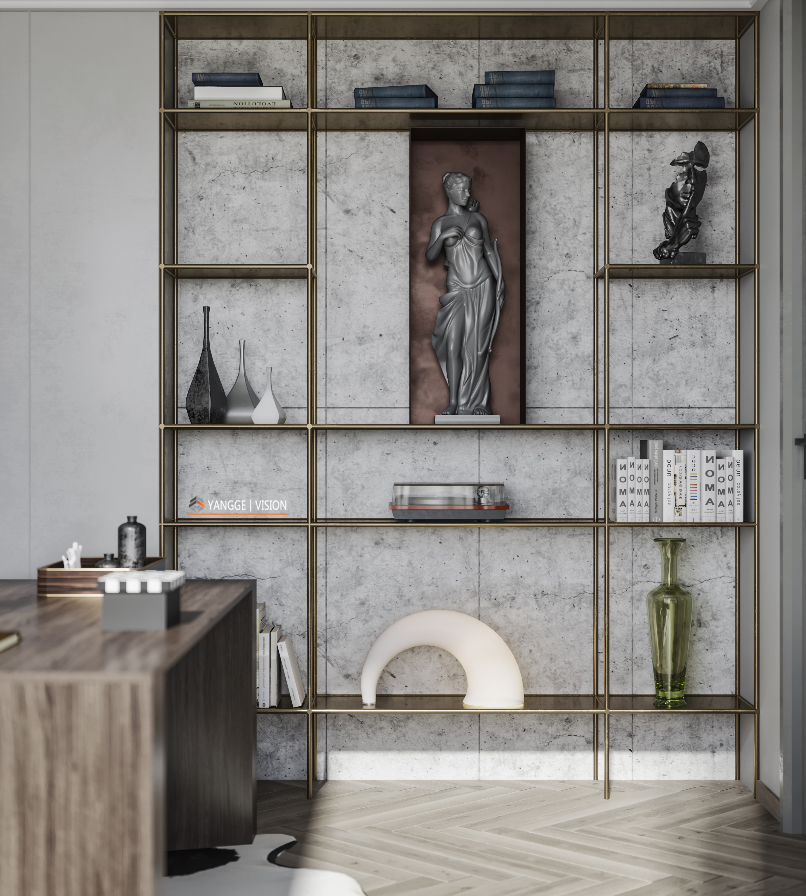 现代轻奢风客厅设计，精致生活品味-10