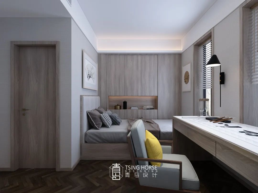 曲江大城 350㎡简约风三代同堂宅，设计师刘永强打造温暖新家-51