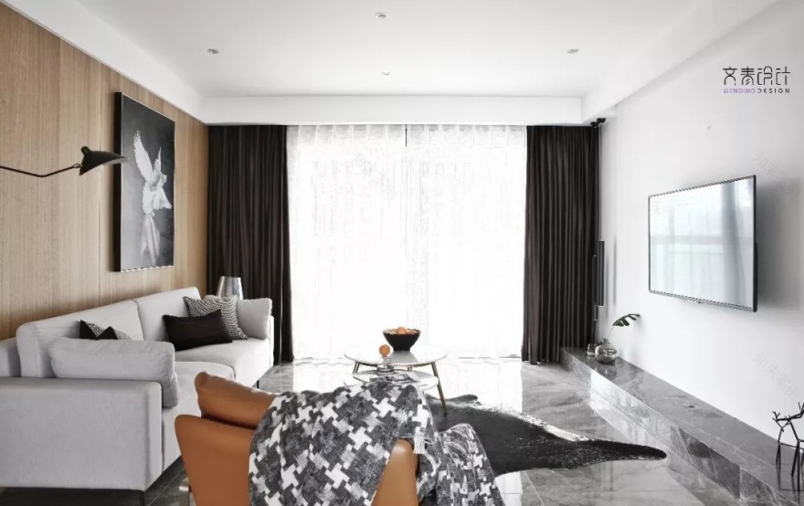 《朋友》140㎡轻奢现代住宅 文青设计-12