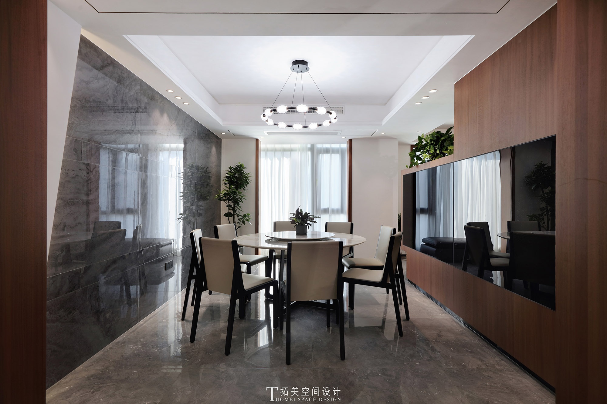 280㎡现代顶层复式丨中国丨拓美空间设计-18