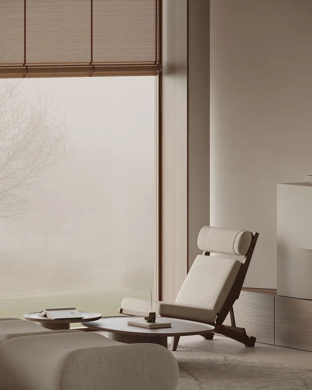 暖色调原木系奶油风极简设计丨HPISD-16