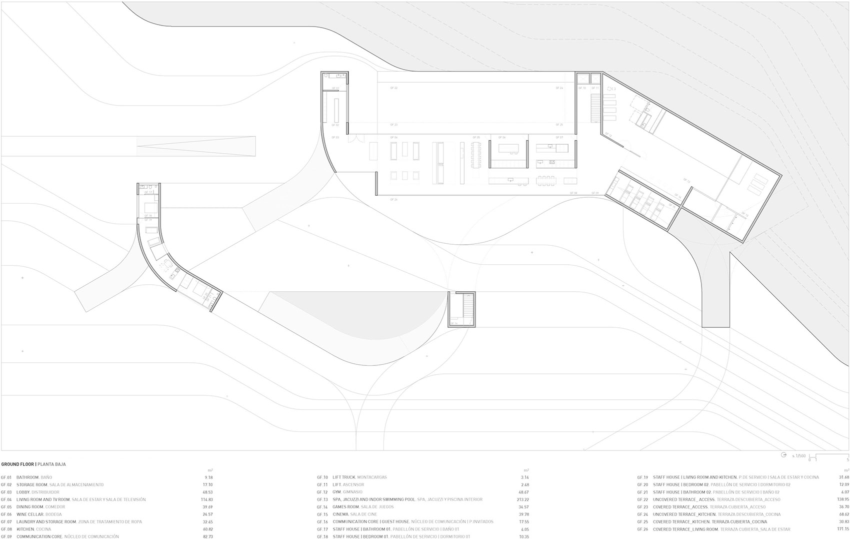 穿梭在绿野 & 拥有七个花园的条形元素住宅，西班牙 / Fran Silvestre Arquitectos-30