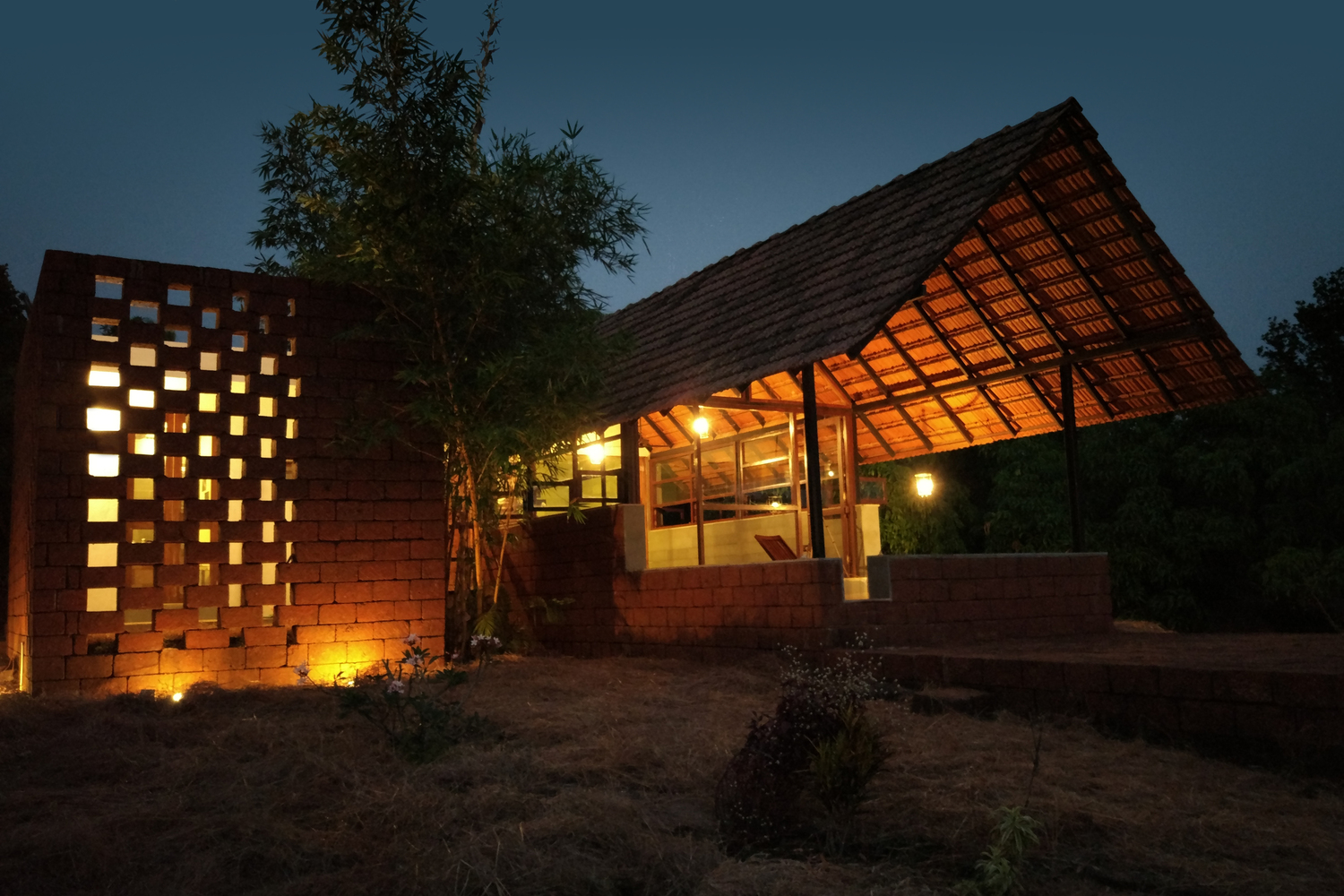 印度乡间绿意盎然的退休之家-27