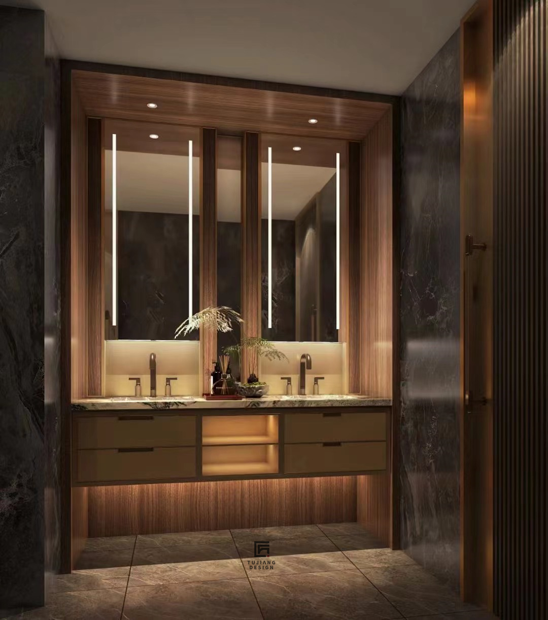 工装湘菜馆设计案例丨带你走进人情满满的湘江古城-4