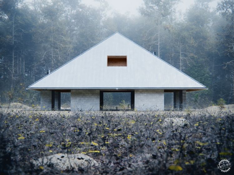 林地中的「金字塔」，時代感油然而生。 - WEHOUSE-0