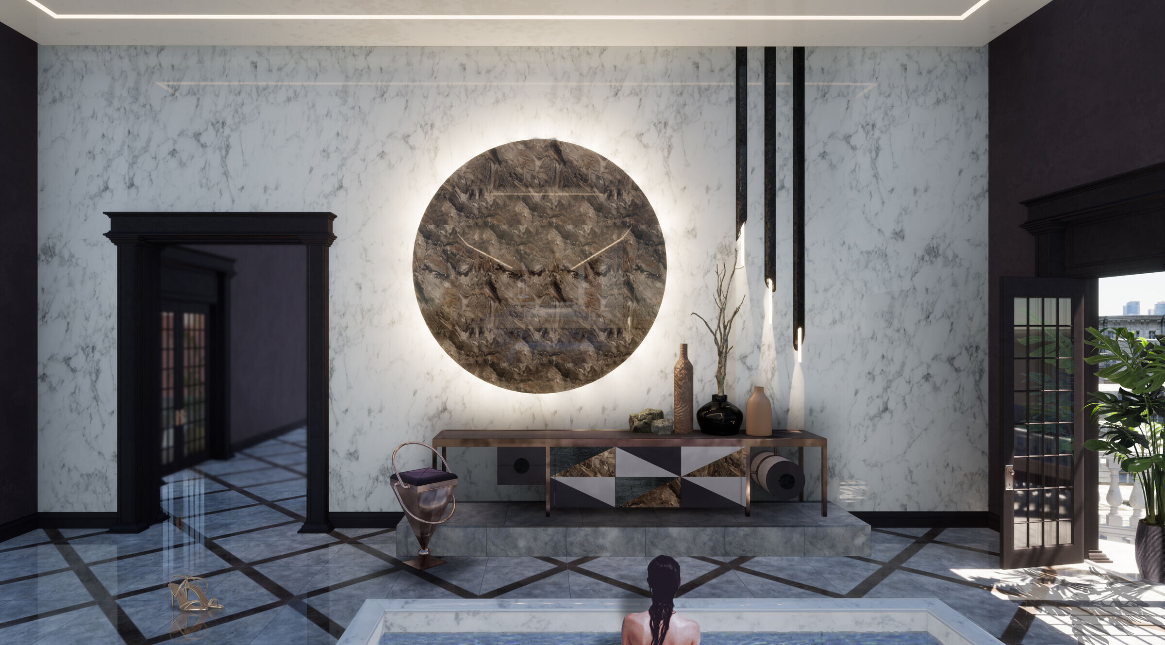 艾德加·坡笔下的卧室设计丨Vizdome Space-10