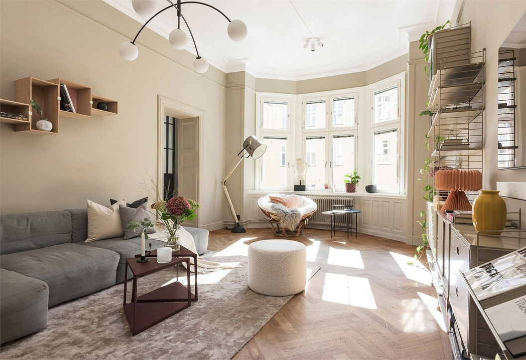 斯德哥尔摩公寓 | 厨房里的儿童房,独特的设计亮点-2