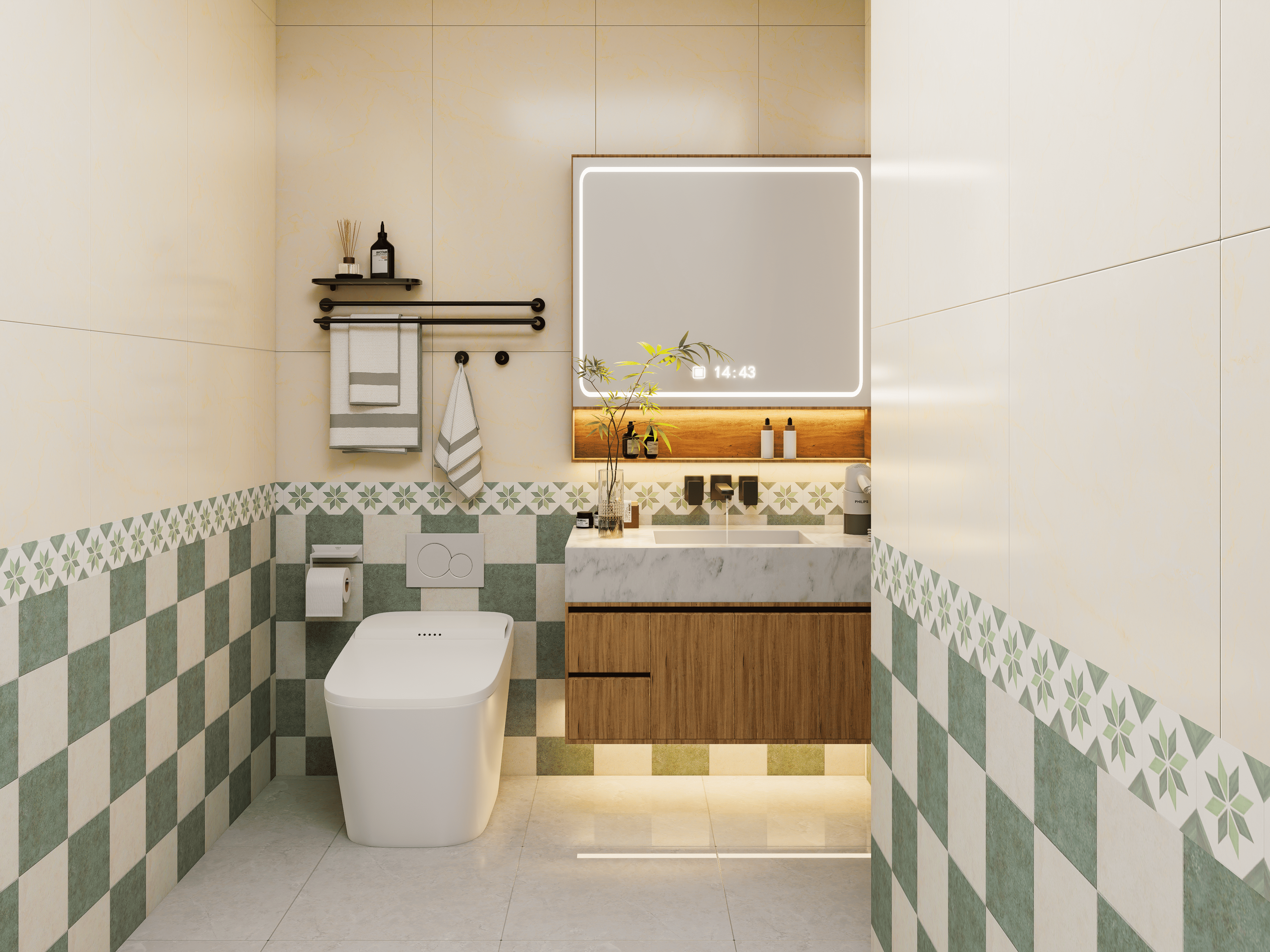 135㎡轻法式室内设计-15