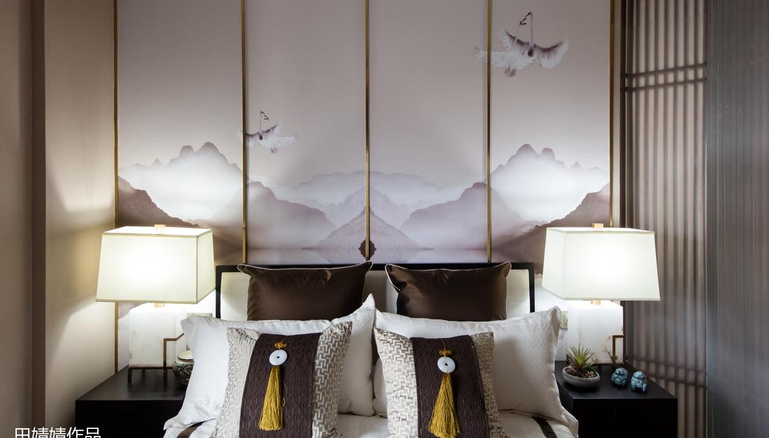 新中式风格家居设计 | 方界设计丨平层丨荏苒岁月,山水相宜-24