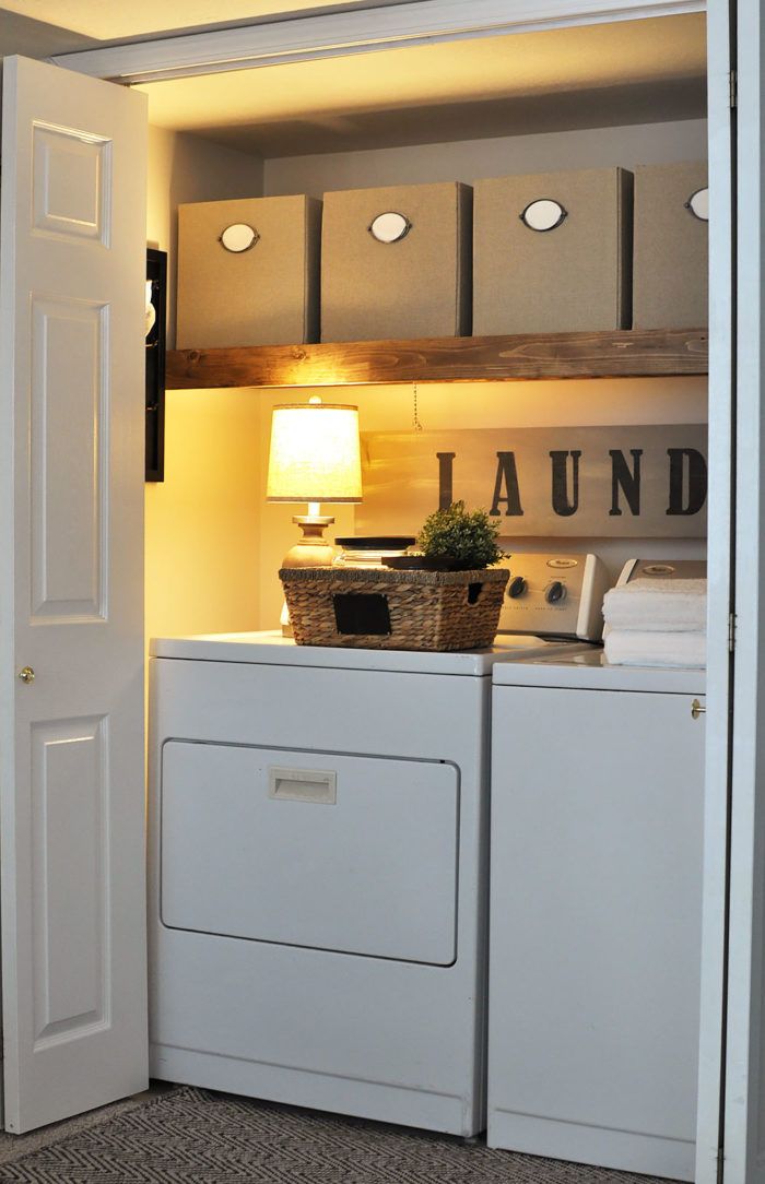 Stylish Ways To Take Full Advantage Of Your Laundry Shelves-0