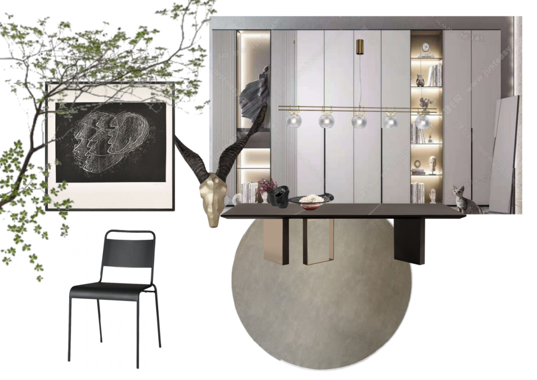 现代时尚之家 · 西安万家灯火复室住宅设计丨中国西安丨西安.大小空间设计-34