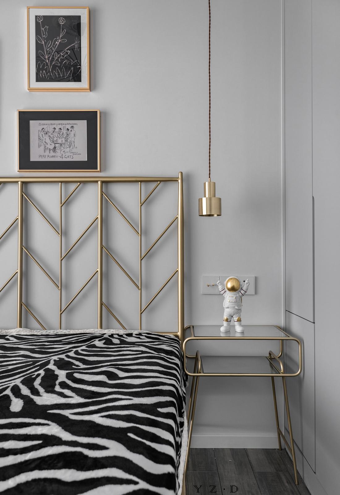 120㎡法式轻奢风无敌江景房设计丨言正设计-46