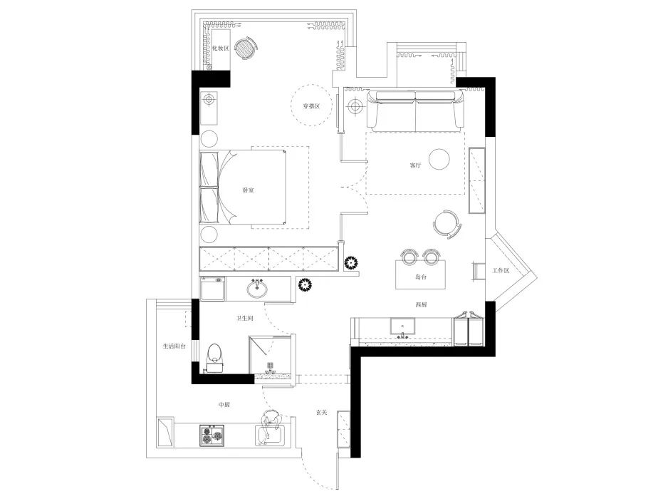 元气少女的独居法式套房丨中国成都丨凤凰空间-11