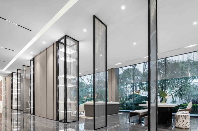 弘阳常州遥观售楼处——“水”主题景观室内设计-25