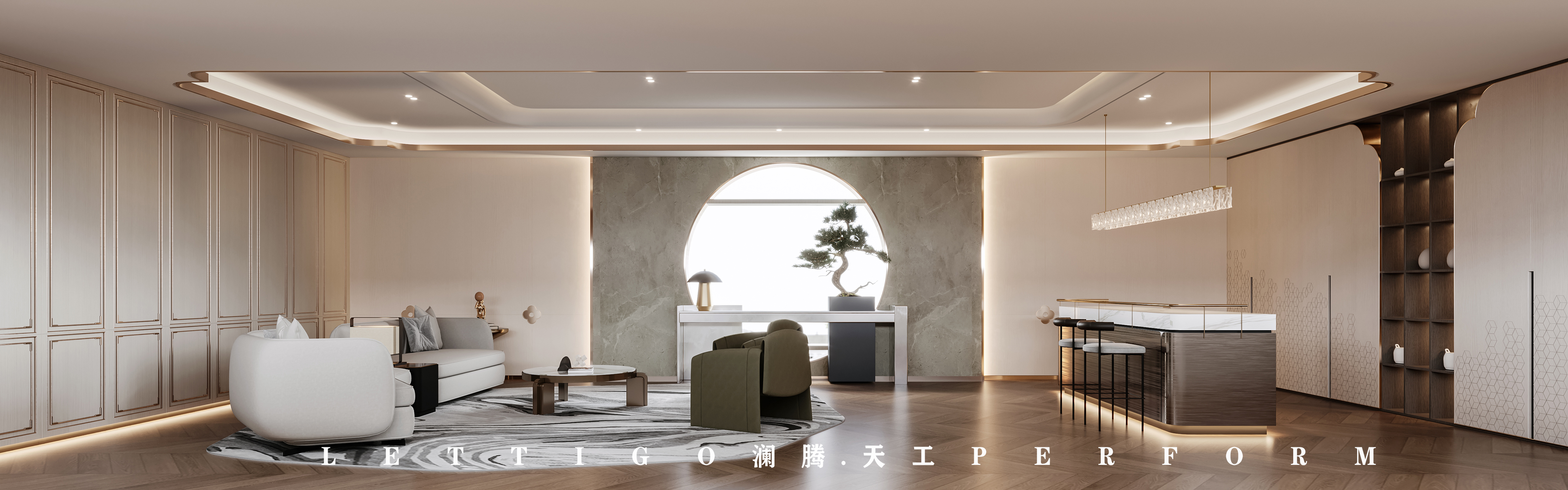 现代中式别墅大宅设计-5