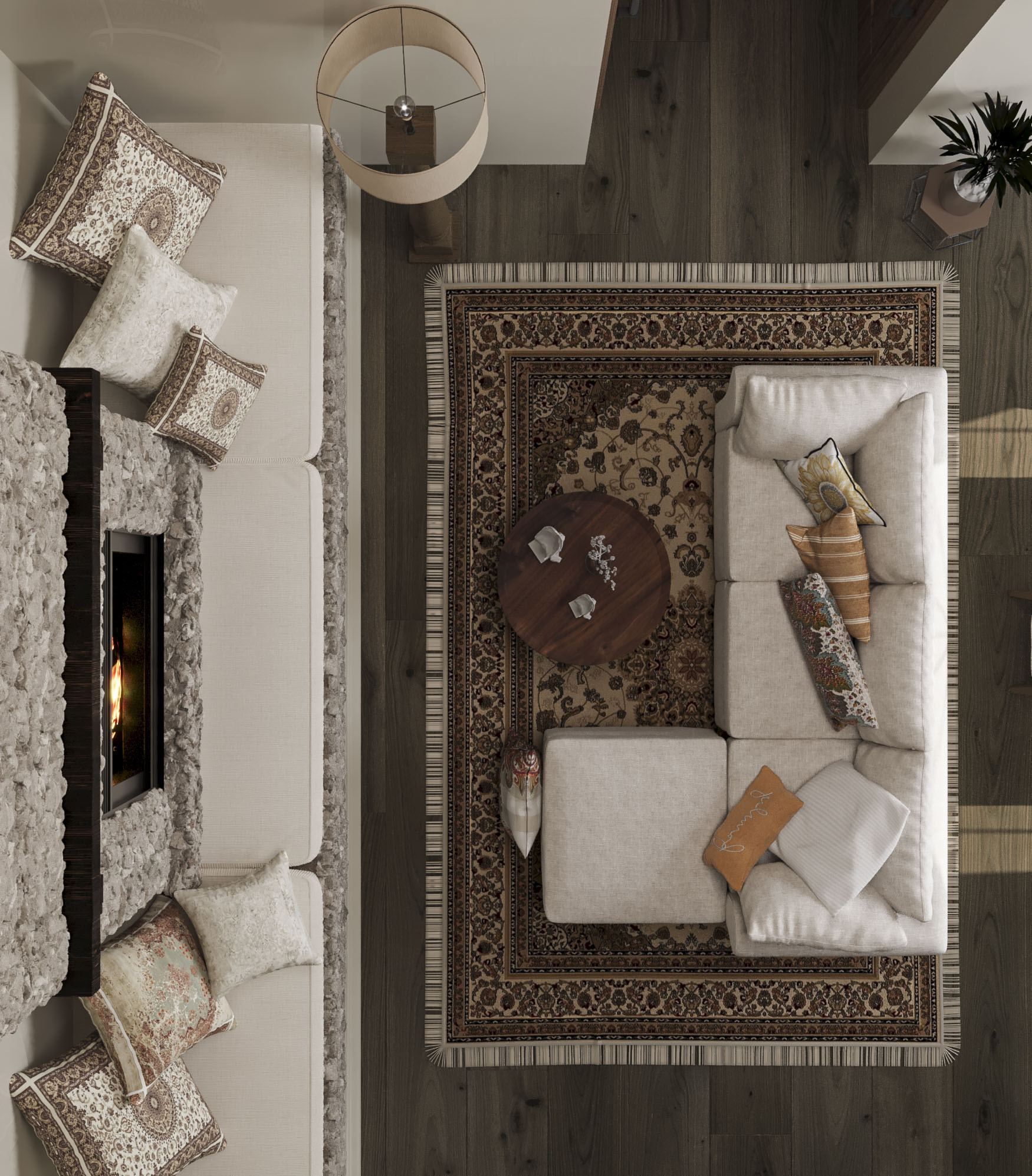 Hotel Cottage Livingroom Design-0