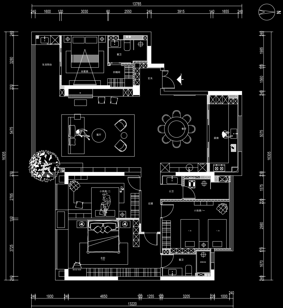 周笙笙全案设计 · 186m²·家中的中古记忆丨中国长沙丨周笙笙全案设计工作室-1