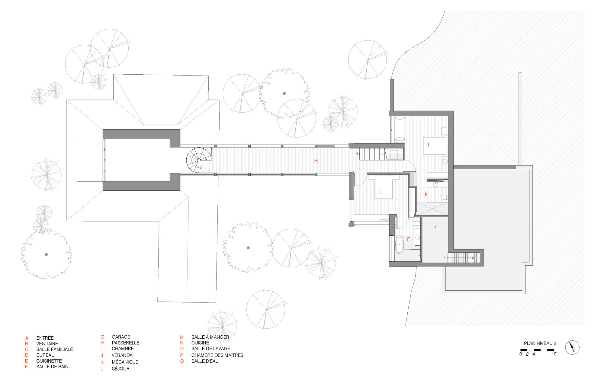 角屋；尖点之屋（注：Pointe在不同语境可能有角、尖端等意思，这里Maison de la Pointe直译为角之屋或尖端之屋，角屋表述相对简洁顺口，尖点之屋更体现原意，可根据具体背景选择） 丨加拿大丨YH2 Architecture-19