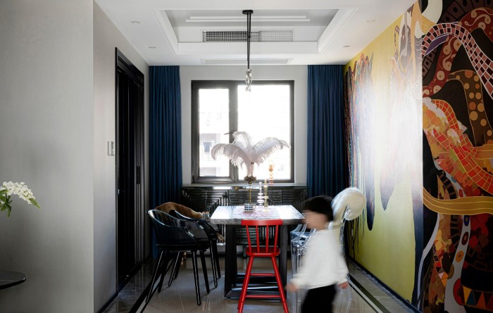 南京中海玄武公馆现代撞色之家丨中国南京丨山舍建筑设计-19