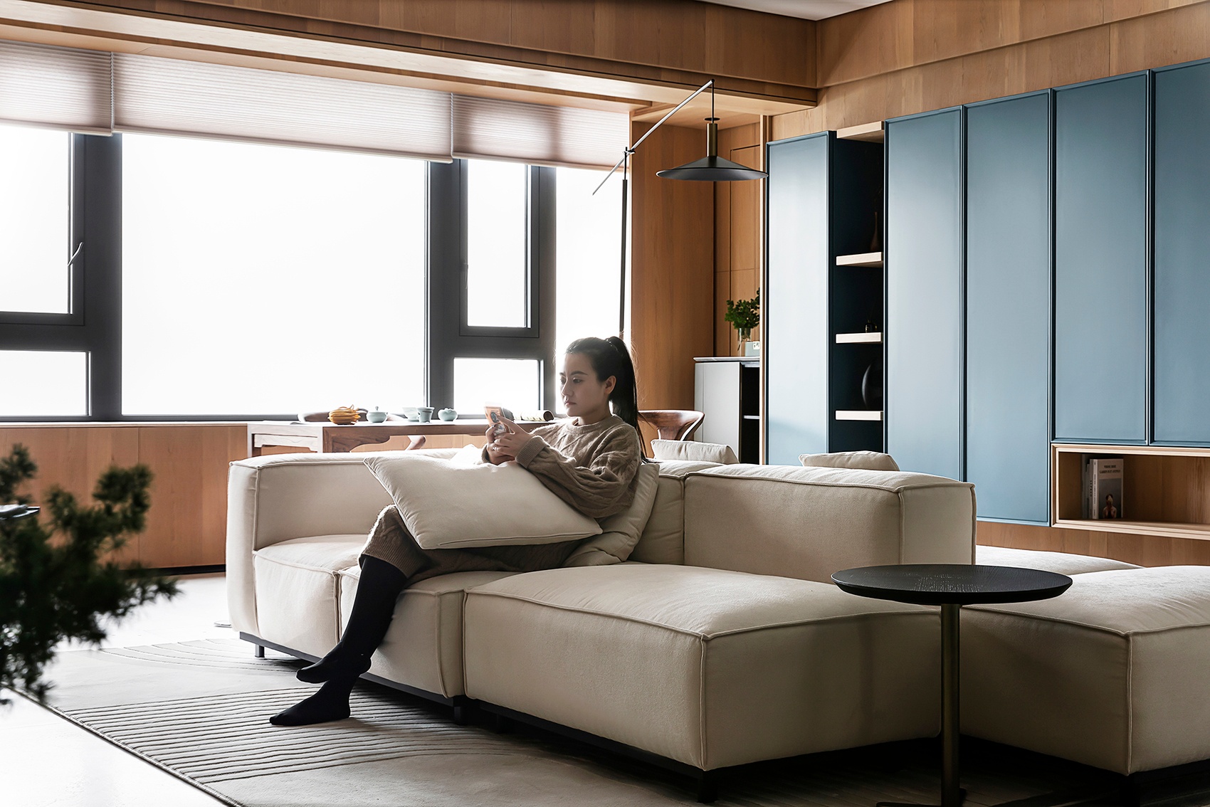 以东方哲思建构 260m2 家的风雅-7