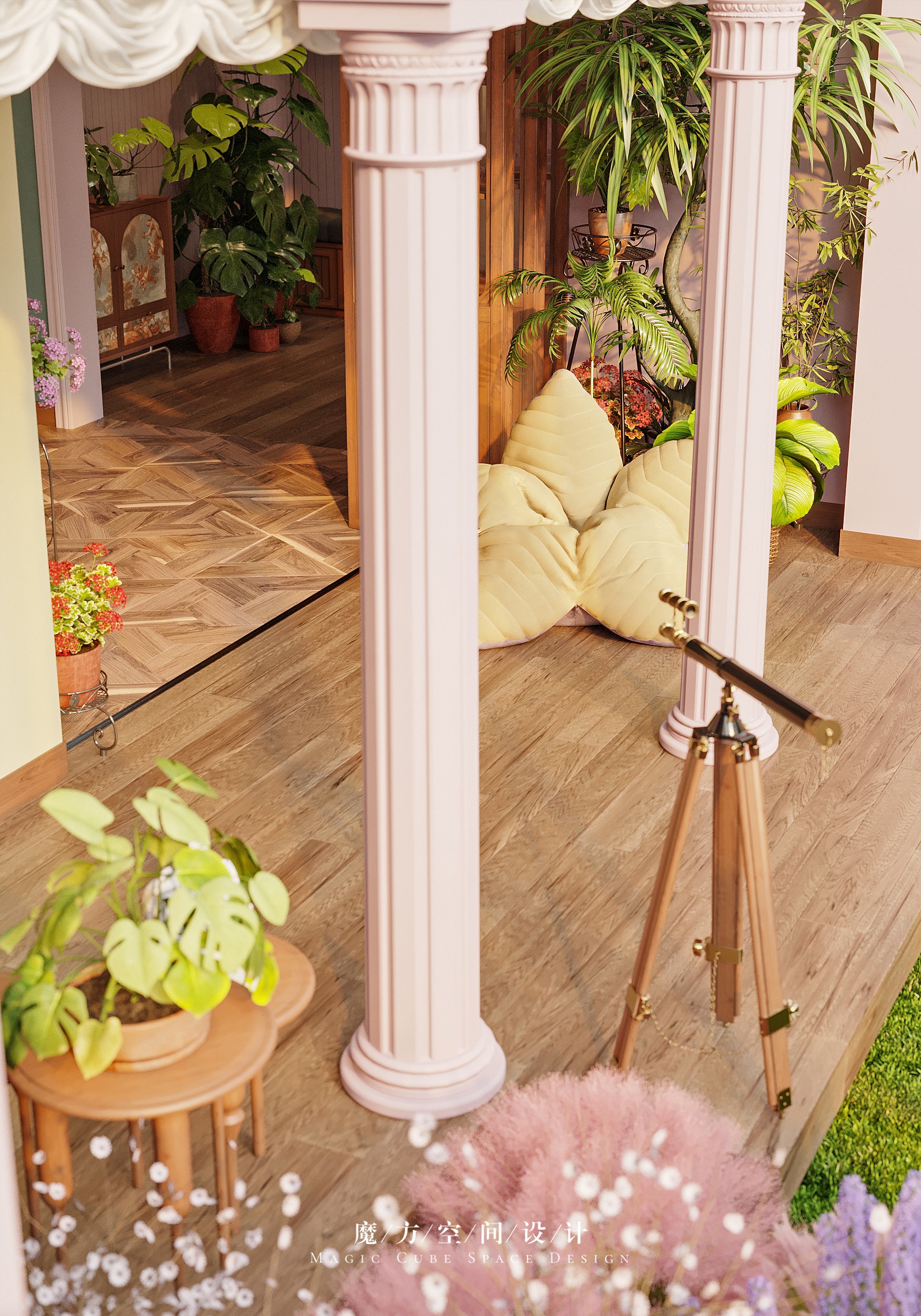 大连•法式复古别墅设计丨中国大连丨魔方空间设计-53