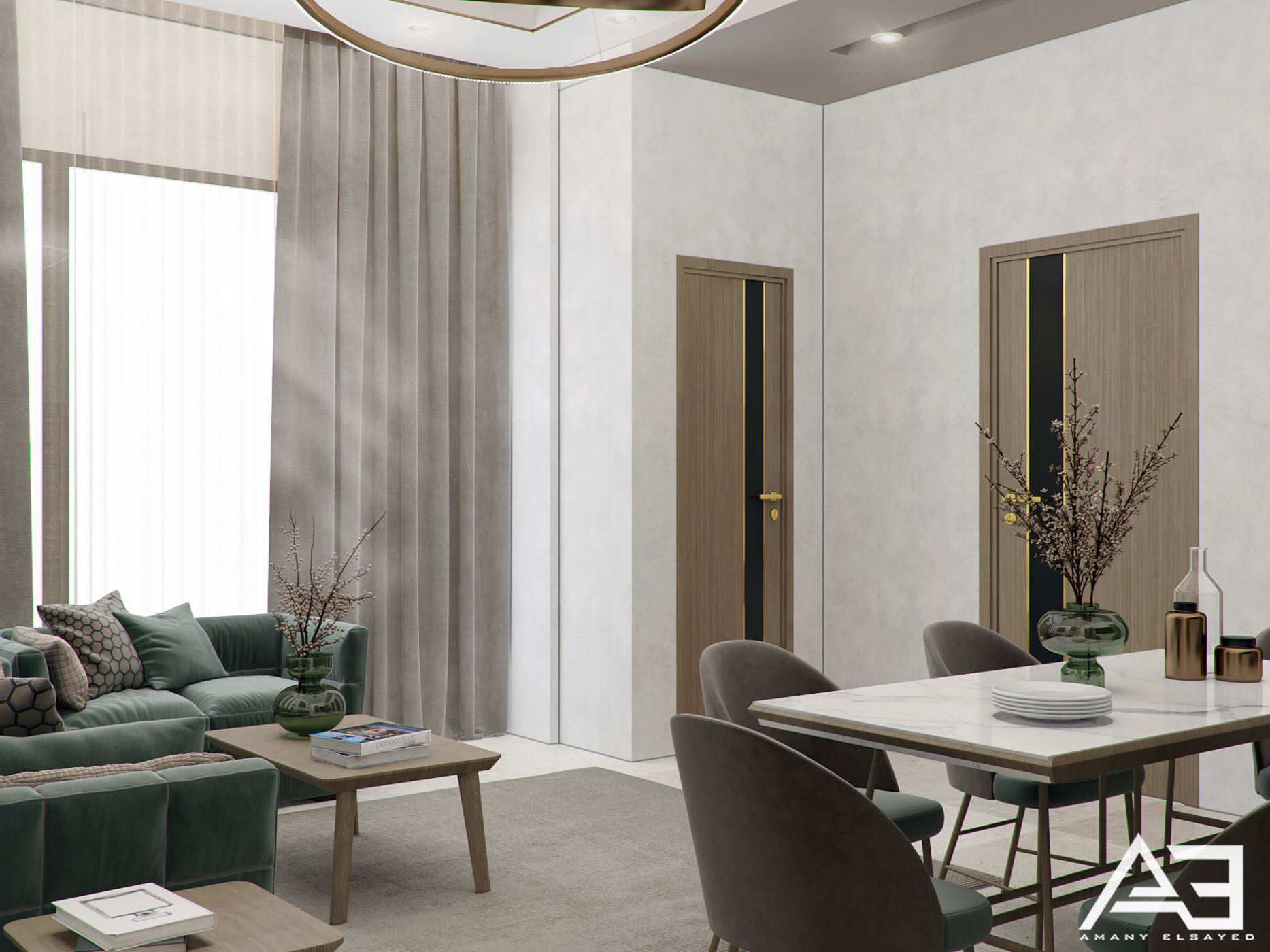 带卫生间的客厅丨沙特阿拉伯丨AMANY ELSAYED-8