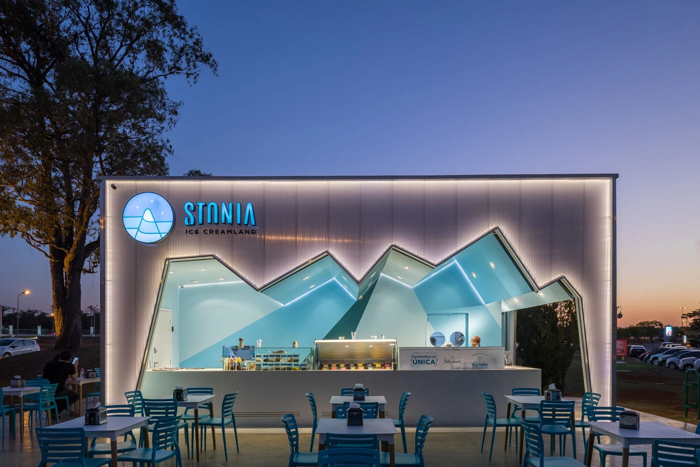 巴西 STONIA ICE CREAMLAND 餐厅丨mínimo arquitetura e design-9