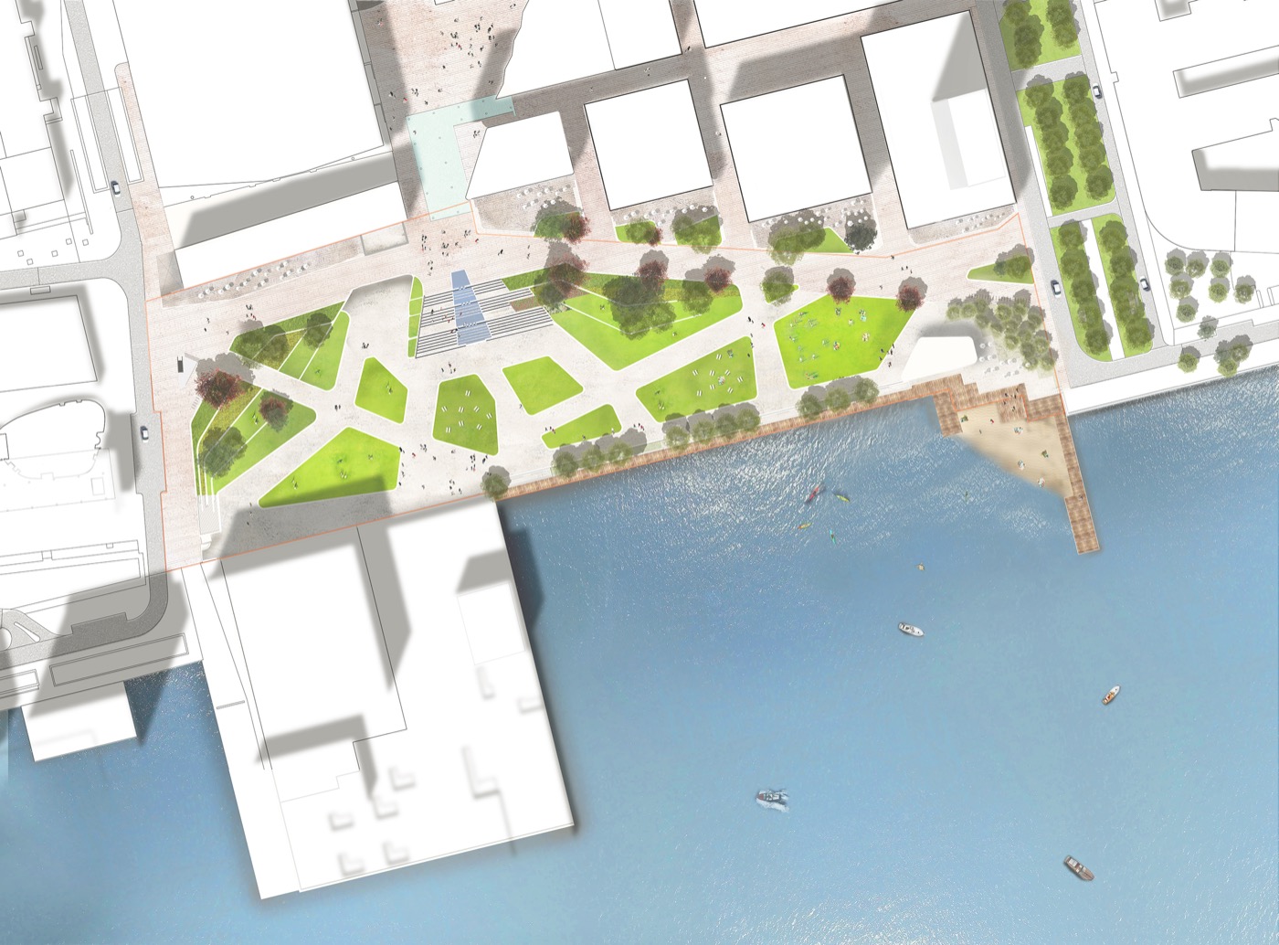 荷兰阿尔梅勒市中心的绿色广场(The Esplanade in Almere)-10