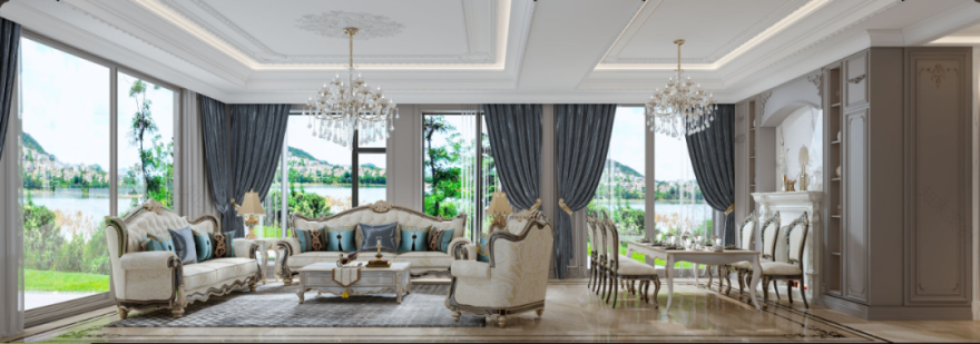 锐格惟辰华海别墅设计丨西安锐格惟辰装饰工程有限公司-27