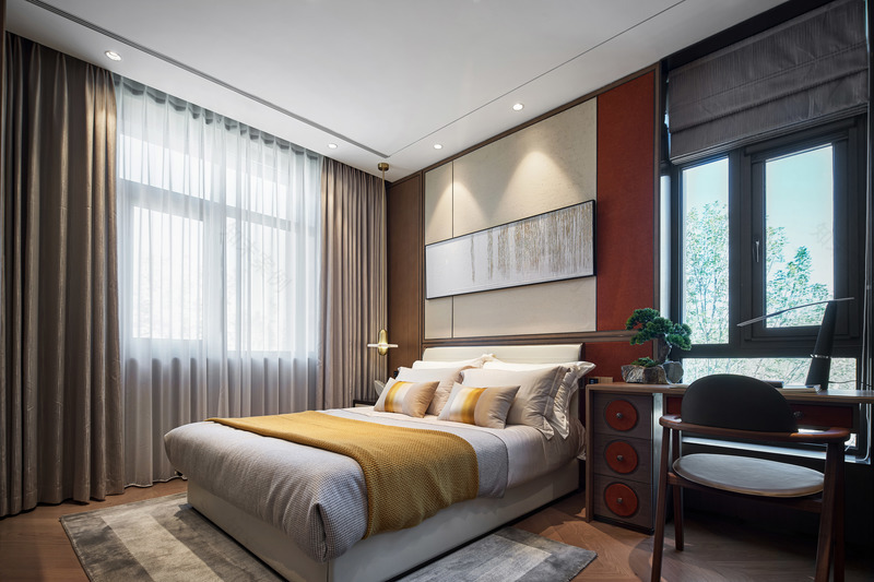 河北文安鲁能生态城新中式别墅样板间——家庭度假与生态康养的和谐空间-14