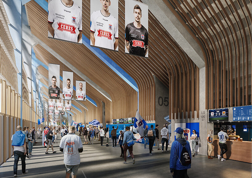 融入森林的丹麦 Aarhus Stadium,Zaha Hadid 建筑事务所打造“森林竞技场”-16