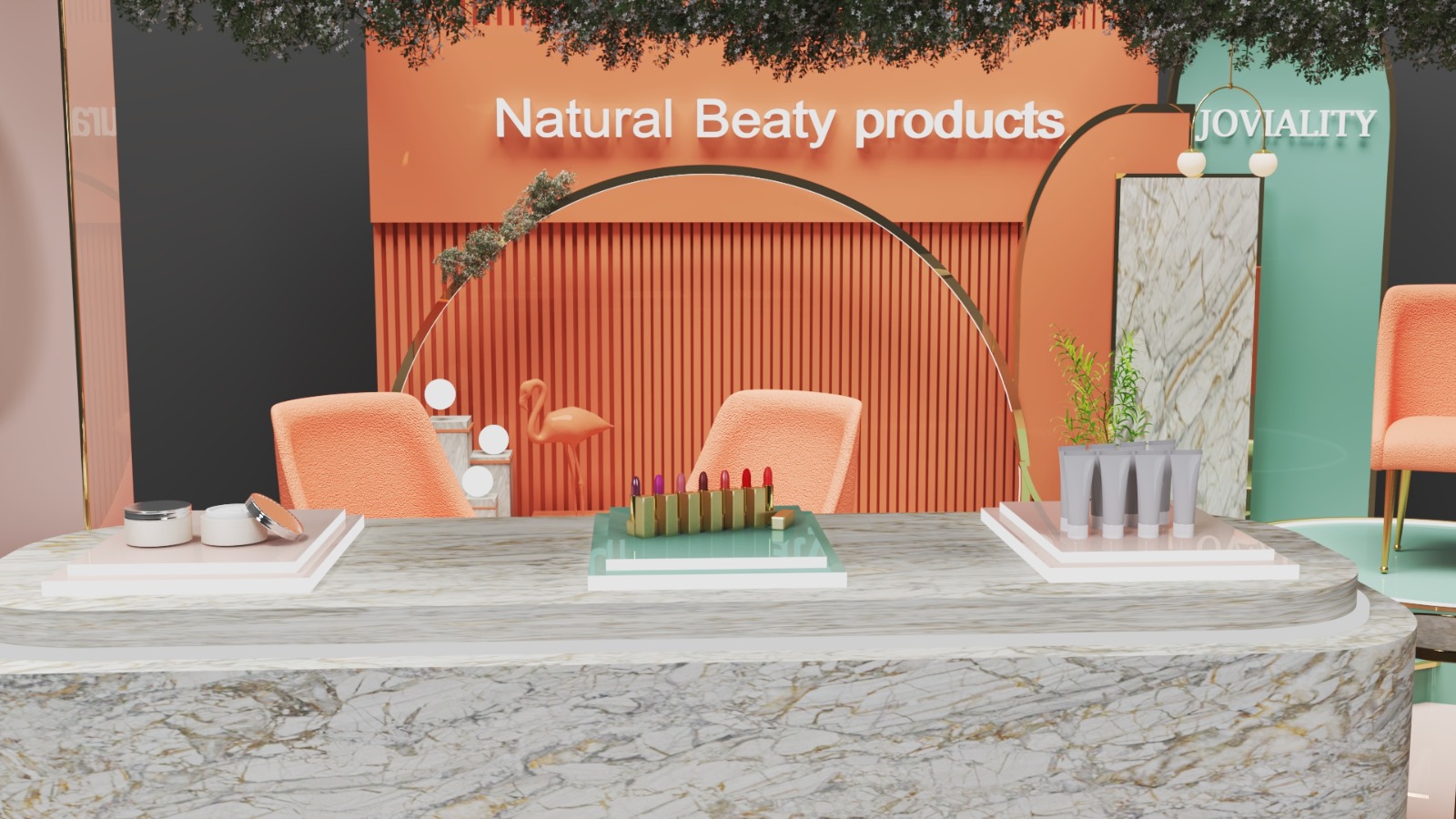 Joviality booth design simulation-3