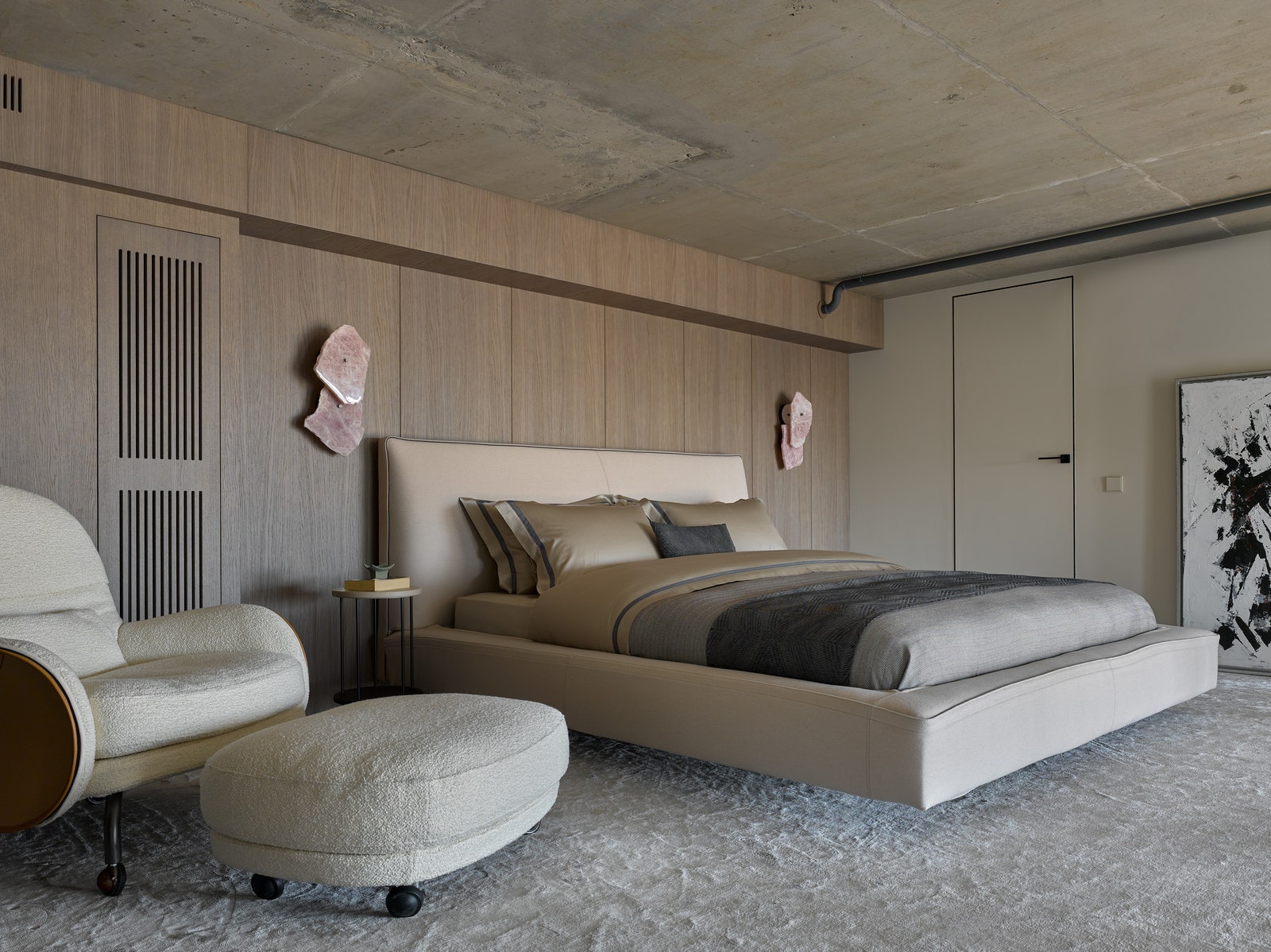 两层全景窗公寓设计丨俄罗斯莫斯科丨Ольга Трейвас和Ариана Ахмад-13