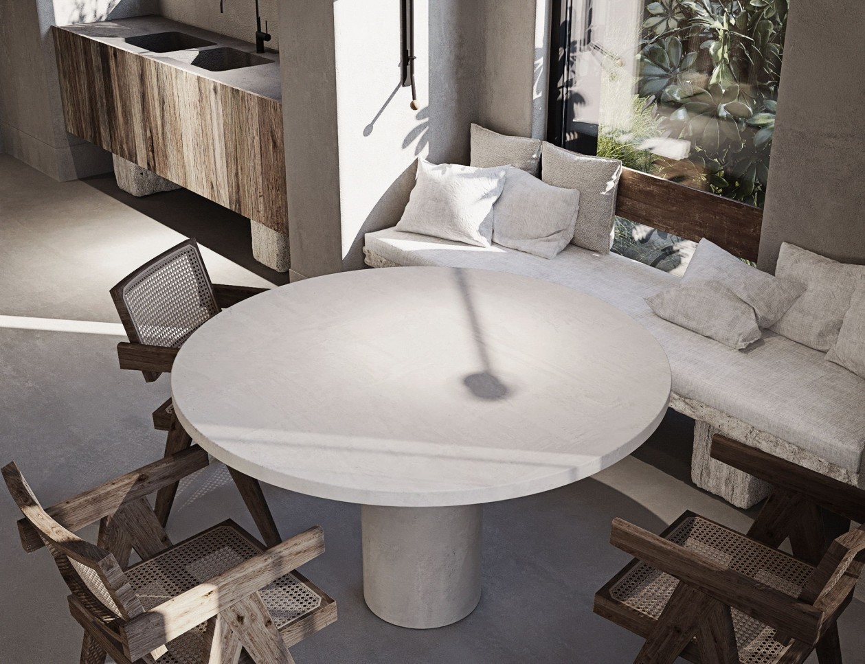 浅灰色+混凝土 超有质感的家！-6