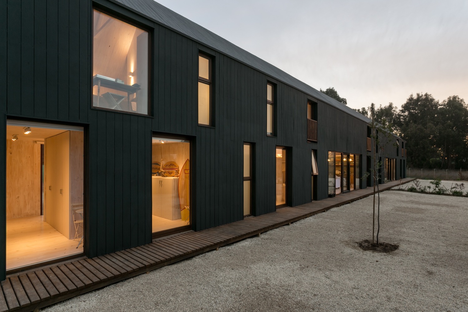 斜向模块化住宅 | 智利 Shotgun House-42