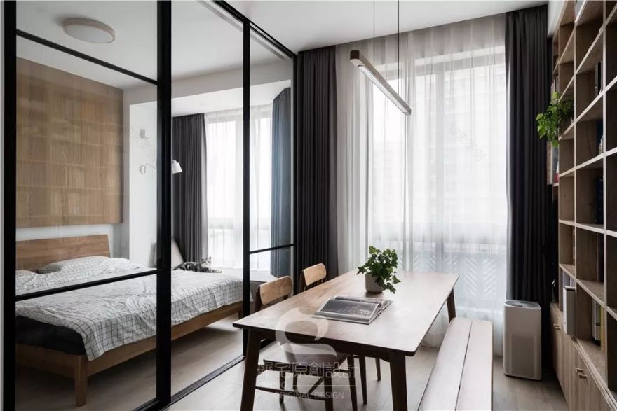 60 平全通透日式一居 | 书房 C 位,猫奴的天堂-88