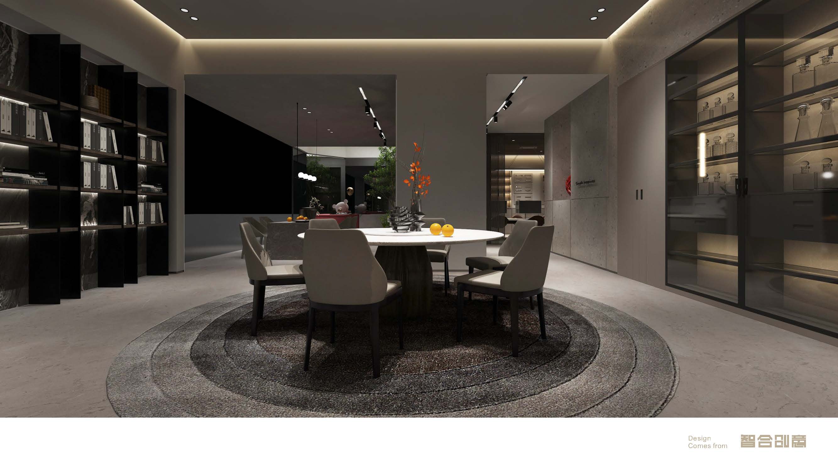 展厅设计 | 隔而不断的通透，藏着高级的秩序感-6