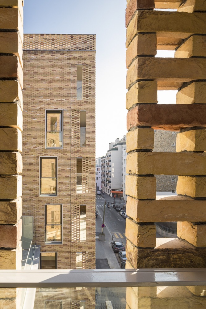 巴黎生态区砖砌云层公寓-44