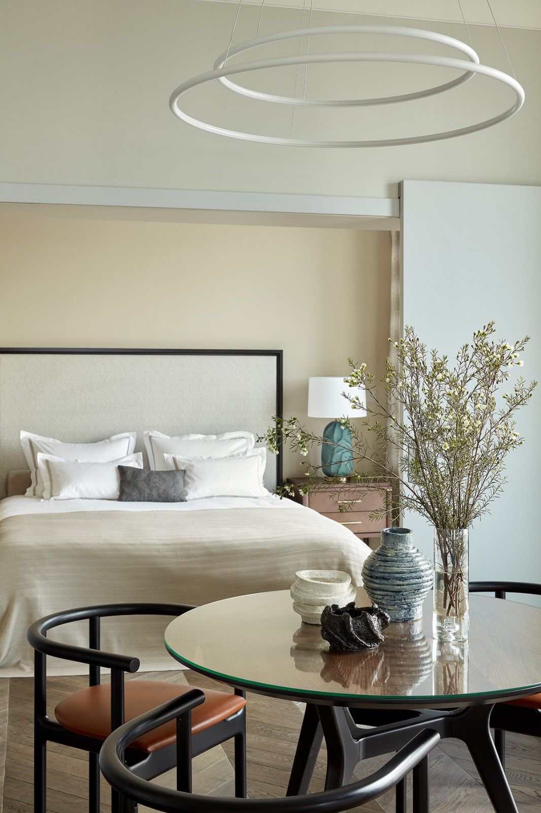 莫斯科 83㎡素雅风公寓，舒适现代的空中体验-10