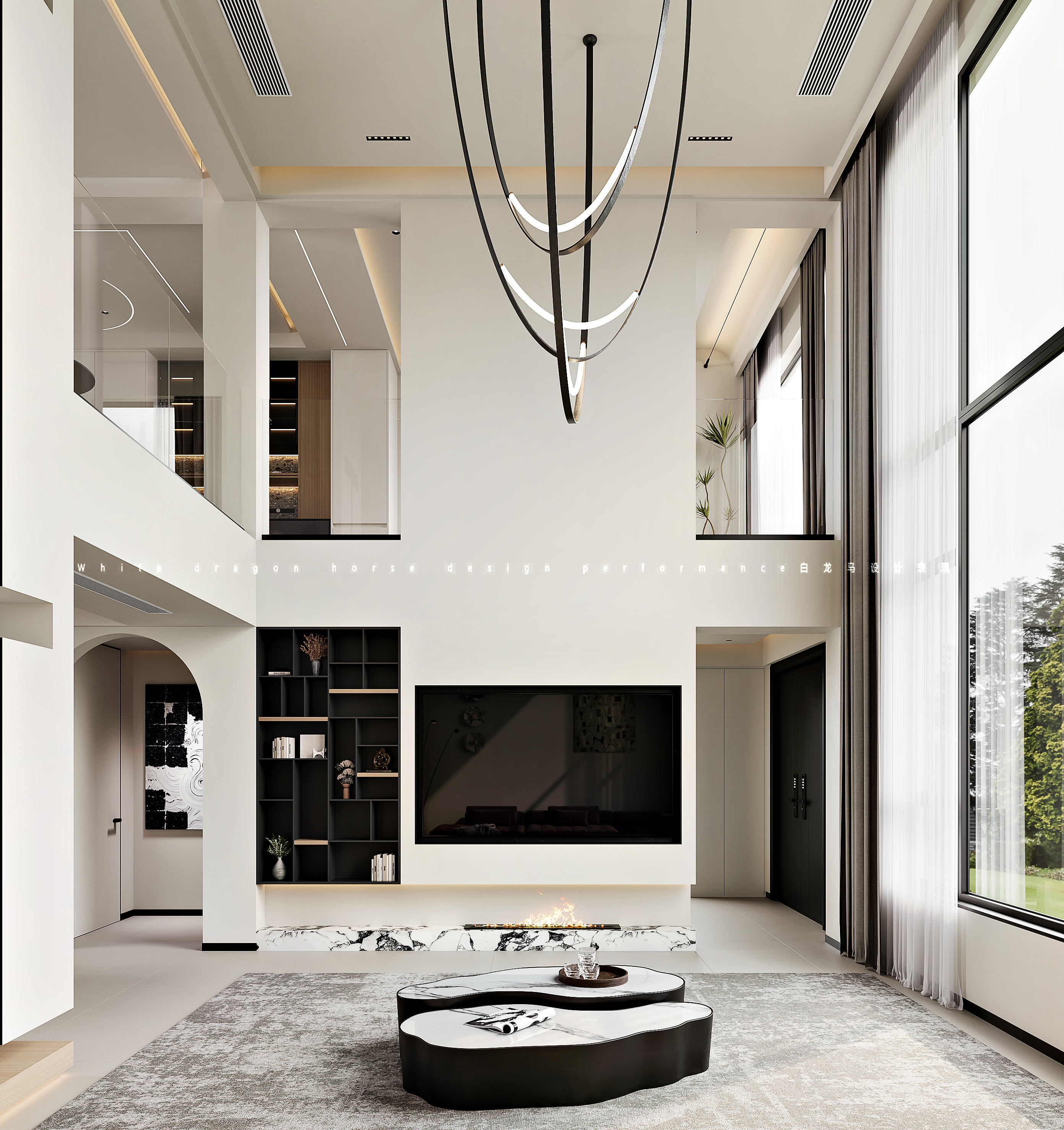 挑空别墅—白龙马效果图-2