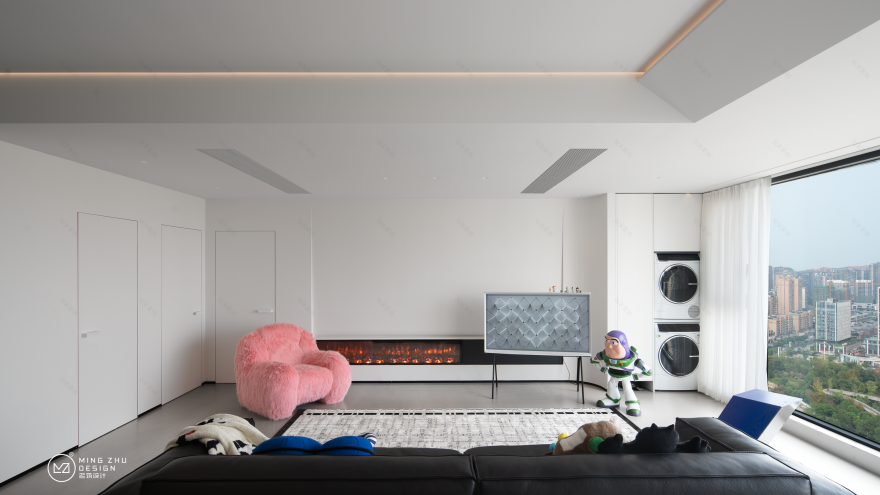 极简多巴胺之家丨中国自贡丨名筑设计-22